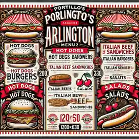 Portillo’s Arlington Menu